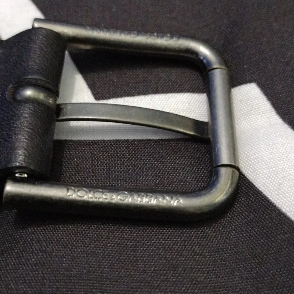 Dolce and Gabbana Leather & Felt Belt